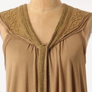 Elegant ETT/Anthropologie Beaded Top, XL-NWT